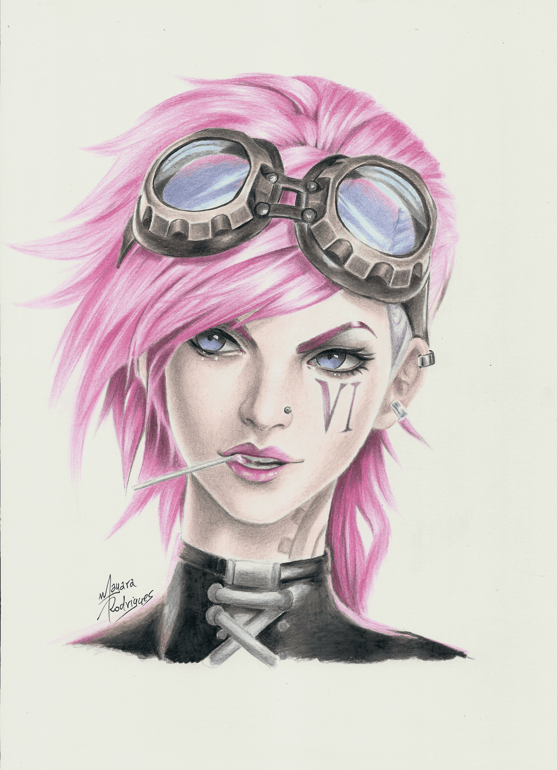 Desenho da Vi League of Legends